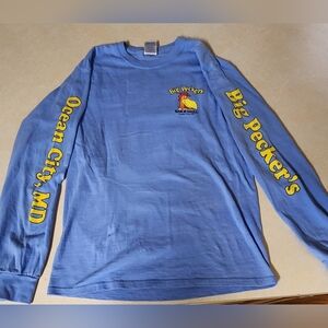 Long sleeve t-shirt light blue